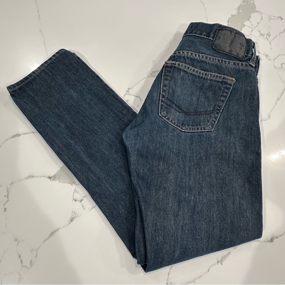 Bullhead Jeans Mens Denim Dark Wash Mid Rise Size 28 x 30 Skinny 100% Cotton